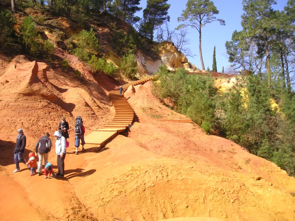 Il sentiero delle ocre a Roussillon in Provenza