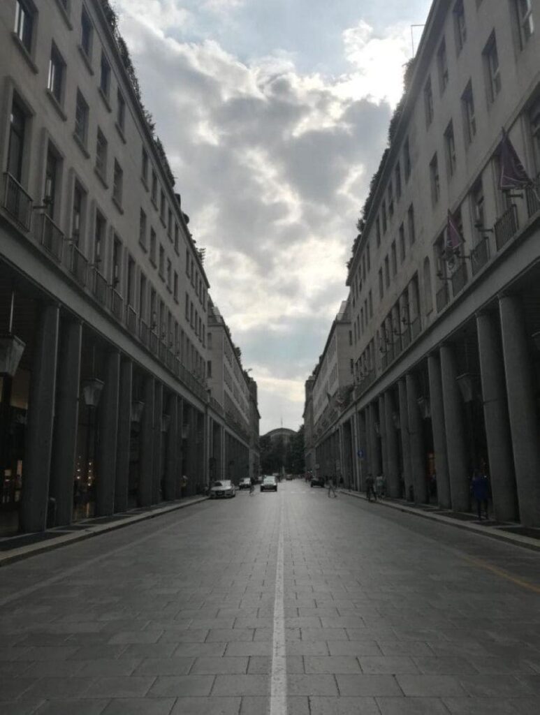 Perspective de via Roma à Turin