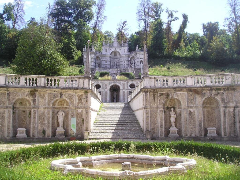 Les jardins de la Villa della Regina à Turin